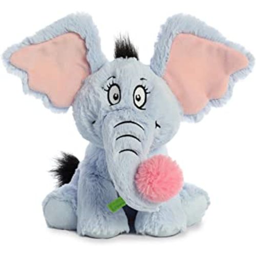 Aurora® Whimsical Dr. Seuss™ Horton Stuffed Animal - Magical Storytelling - Officially Licensed - Blue 12 Inches