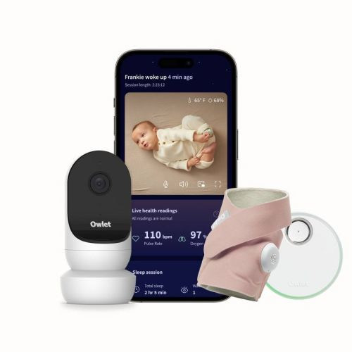 Owlet Dream Duo 2 Smart Baby Monitor - Includes Fda-cleared Dream Sock & Hd Video Wifi Camera - Mint