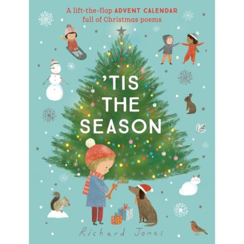 Tis the Season: A Lift-The-Flap Advent Calendar Full of Christmas Poems - (Board Book)