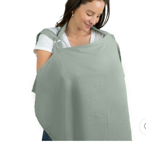 Cotton Muslin Nursing Cover: Fern - Lightweight & Breathable – LIV & Company