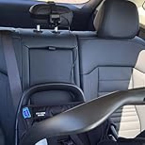 Shynerk Baby Car Mirror, Safety Car Seat Mirror for Rear Facing Infant with Wide Crystal Clear View, Shatterproof, Fully Assembled, Crash Tested and Certified - Black