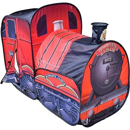 Harry Potter Hogwarts Express Pop Up Tent – Easy to Setup Playhouse for Kids | Red Train Toy with Two Entrances – Sunny Days Entertainment
