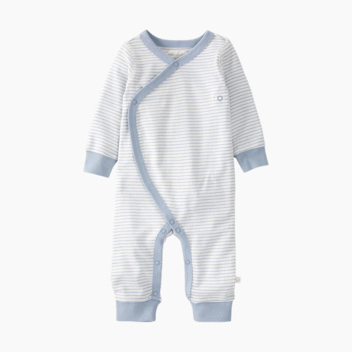 Carter's Little Planet Organic Cotton Wrap Sleep & Play Pajamas in Stripes - Multi Blue Stripe, 0-3 M
