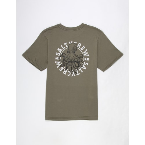 SALTY CREW Tentacles Boys Tee - OLIVE - M | Tillys