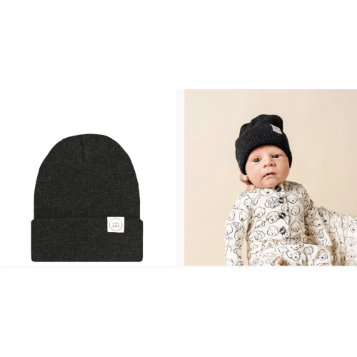 Beanie - Heathered Black