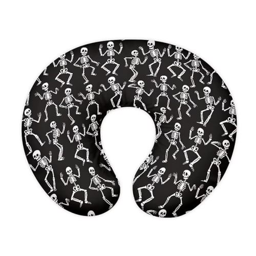 Skeleton Nursing Pillow Cover, Baby Shower Pillow Covers for Bottle and Breastfeeding, Breast Feeding Pillows for Babies Girls Boys