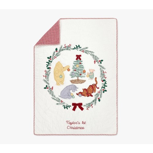 Disney's Winnie the Pooh Holiday Baby Quilt