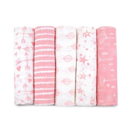 Muslin Cotton Swaddles Blanket 5 Pack