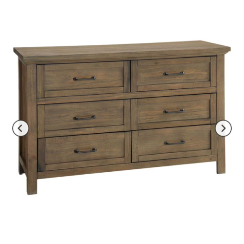 Eastern Shore Westfield 6-Drawer Dresser in Harvest Brown