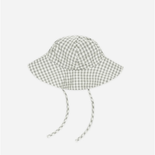 Floppy Sun Hat || Eucalyptus Gingham