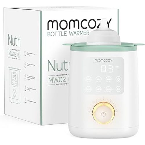 Momcozy Nutri Bottle Warmer, 9-in-1 Baby Bottle Warmer with Night Light, Accurate Temperature to Preserve Fullest Nutrients in Breast Milk, Bottle Warmers for All Bottles with Breastmilk or Formula