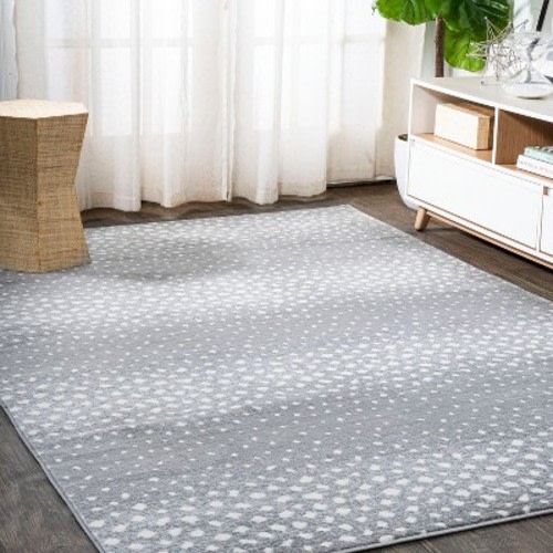 Antelope Modern Animal Area Rug - JONATHAN Y, Color: Gray/cream, Size: 5 x 8