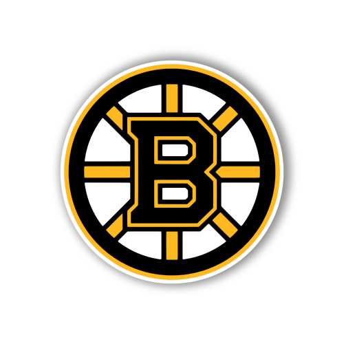 Boston Bruins - Circle With B - Full Color Vinyl Sticker - Custom Size