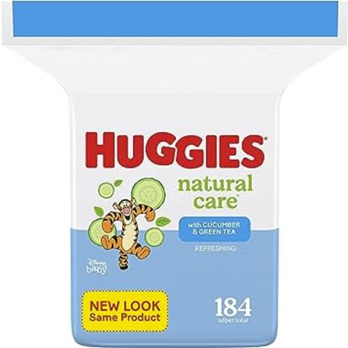 Huggies Natural Care Refreshing Baby Wipes, Scented, 1 Refill Pack (184 Wipes Total)