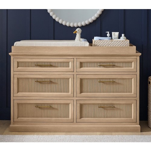 Blake 6-Drawer Dresser & Topper Set (56w x 19"d)