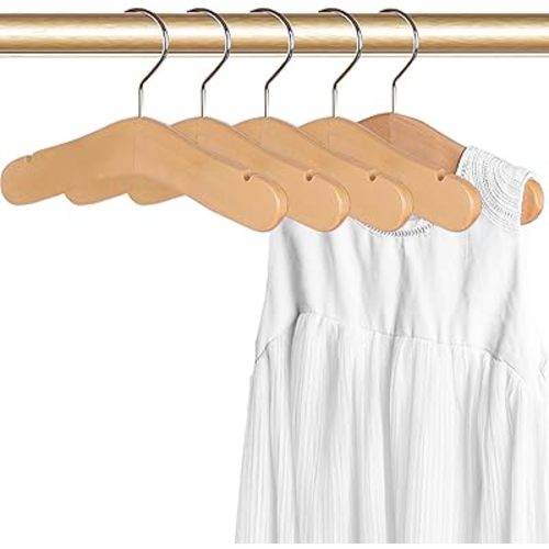 20pcs Baby Wooden Hangers, 9.44" Toddler Kids Wood Hangers,Children Wooden Hangers,Pet Clothes Hangers