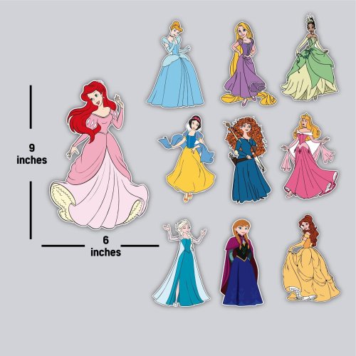 Princess Cruise Magnets, Ariel, Cinderella, Elsa, Tiana, Snow White, Rapunzel, Belle, Anna, , Aurora, Merida, Princess magnet, Birthday