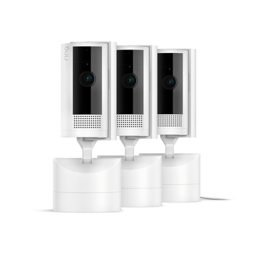 Ring Pan-Tilt Indoor Cam | See all around with 360° pan coverage, HD video, plus Two-Way Talk (2024 release) | 3-Pack, White