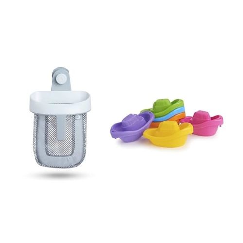 Munchkin® Bath Toy Scoop with 6pk Little Boat Train Bath Toy