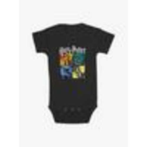 Harry Potter All Hogwarts Houses Infant Bodysuit - BLACK | BoxLunch