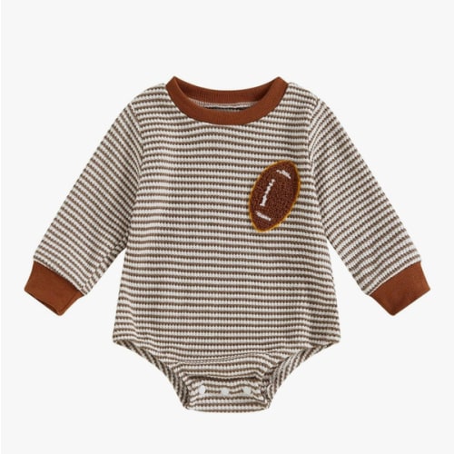 VISGOGO Unisex Baby Boy Girl Romper Waffle Newborn Infant Onesie Clothes Long Sleeve Bubble Oversized Romper Bodysuit Top