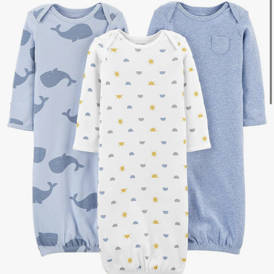 Simple Joys by Carter's baby-boys 3-pack Cotton Sleeper Gown
