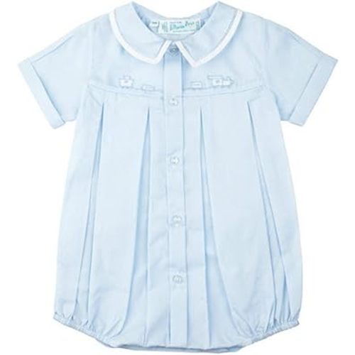 Feltman Brothers Baby Boys Blue Train Bubble Outfit (6M)