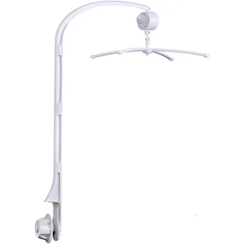 34 Inch Baby Crib Mobile Bed Bell Holder with Music Box,Adjustable Holder DIY Arm Bracket Nut Screw