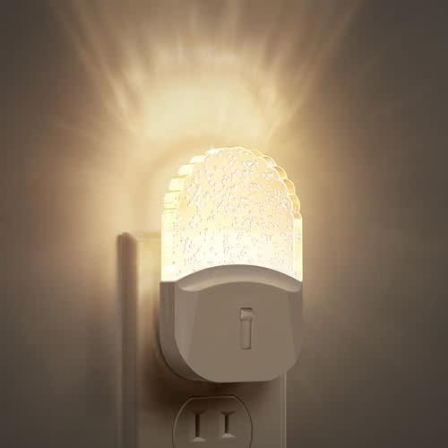 DORESshop LED Night Light, Baby Night Lights [2 Pack], Plug in Night Light with Auto Dusk to Dawn Sensor, Adjustable Brightness NightLight for Kids, Bathroom, Bedroom, Nursery Room, Soft White 3000k