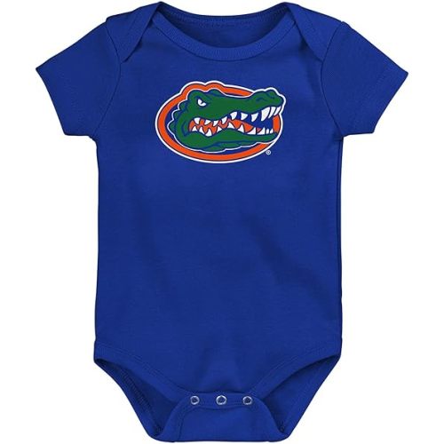 Outerstuff NCAA Officially Licensed Newborn & Infants 0-24 Months Primary Logo Creeper Bodysuit Romper