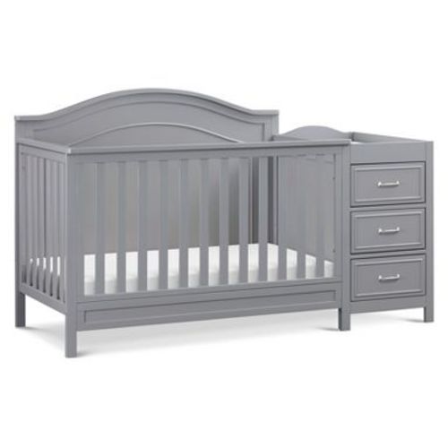 daVinci Charlie 4-in-1 Convertible Crib and Changer Combo - Grey