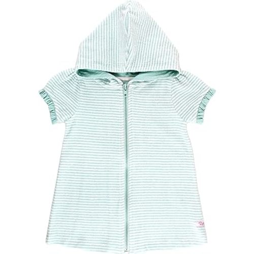 RuffleButts® Baby/Toddler Girls Terry Cloth Hoodie Swim Beach Cover Up Dress