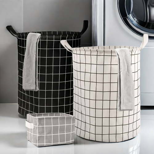 3 Pack Foldable Laundry Basket with Handles,Baby Laundry Hamper for Clothes,Toys,Blankets,and Towels,Perfect for Home,Bedroom,Bathroom