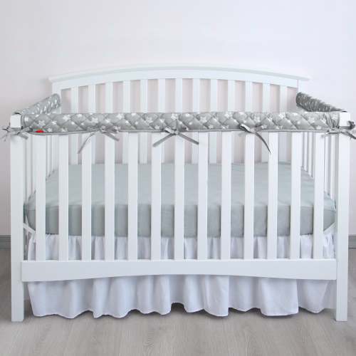 3 Pieces Crib Rail Cover for Teething – Soft Padded Crib Rail Protector | Crib Teething Guard & Crib Rail Guard for Baby Toddlers