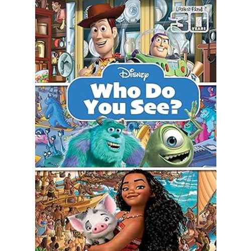 Disney - Toy Story, Moana, Monsters Inc., and More! - Who Do You See? Look and Find Activity Book - PI Kids