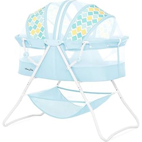 Karley Bassinet for Newborns | Award-Winning 2021 National Parenting Product & Mom’s Choice Winner | Portable Lightweight Bassinet with Adjustable Canopy, Dual-Sided Mattress & Storage Bag