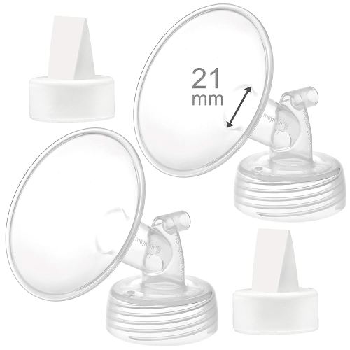 Maymom 21mm Flange and Duckbill Valve Compatible with Spectra S1 Spectra S2 Spectra 9 Plus Not Original Spectra 20mm Replace Pump Parts Spectra Flange Spectra Duckbill Valve