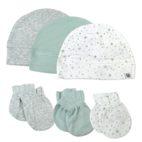 6-Piece Organic Cotton Mitt and Hat Set | Honest Baby Clothing