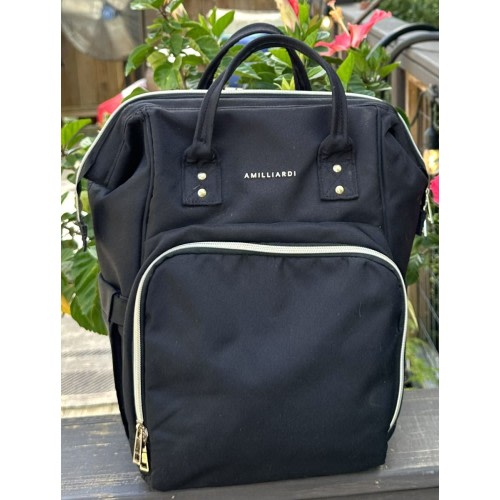 Amilliardi Backpack Diaper Bag Lots of Pockets Insulated Stroller Strap Nice!!