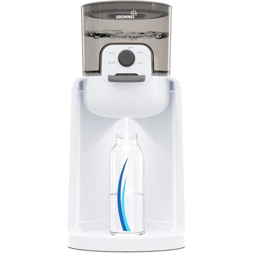 GROWNSY Instant Baby Bottle Warmer, Precise 4 Temperatures Control | Night Light, Midnight Feeding | Warm Water Dispenser for Formula in Seconds | 72H Smart Thermostat, Easy Keep Warm