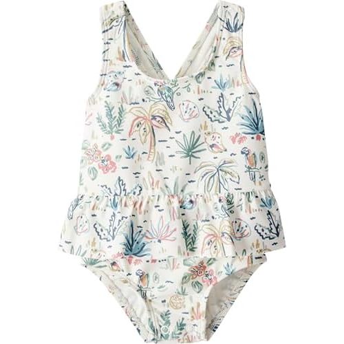 Little Planet by Carter's Girl One-Piece Swimsuit, Tropical Paradise, 9M