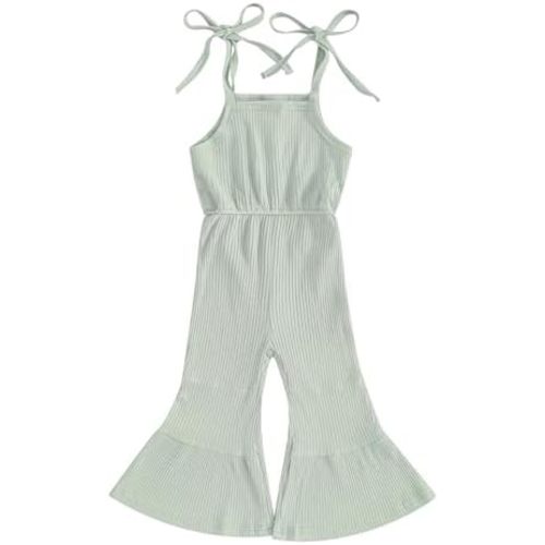 Sejardin Toddler Baby Girl Clothes Bell Bottoms Jumpsuit Sleeveless Suspenders Romper Infant Girl Summer Outfit
