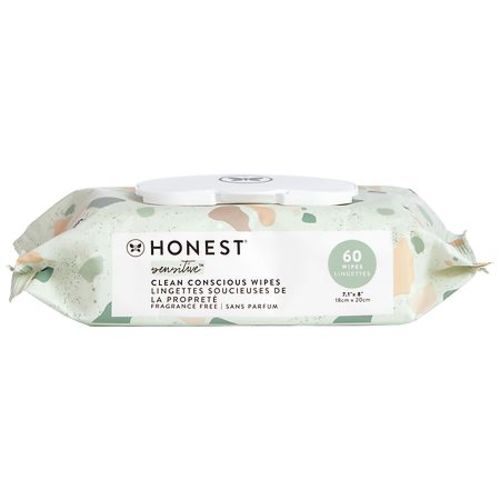 Honest Sensitive Geo Mood Wipes 60