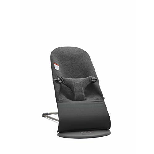 BabyBjörn Bouncer Bliss, Charcoal Gray, 3D Jersey 2-in-1 Adjustable Baby Bouncer Seat and Toddler Chair, Newborn to Toddler (8-29 lbs), 4 positions, Lightweight & Portable