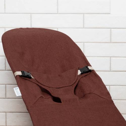Brown Natural Baby Seat Bouncer Cover | Baby Bouncer Chair Cover | Durable Cover for Newborn Bouncer | Cover Suitable for Babybjorn Bouncer