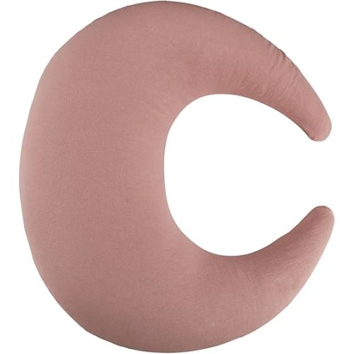 SWESEN Pink Nursing Pillow Cover, Soft Removable Cover for Breastfeeding Pillows, Pillow Slipcover for Baby Boys and Girls, Comfortable & Breathable, Washable (Only Cover)