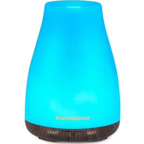 InnoGear Essential Oil Diffuser Ultrasonic Diffusers for Home, Brown Base