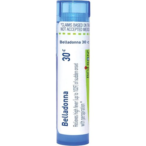 Boiron Belladonna 30C Homeopathic Medicine for Fever - 80 Pellets | Single-medicine homeopathic pellets for Fever. Size: 80 Pellets.