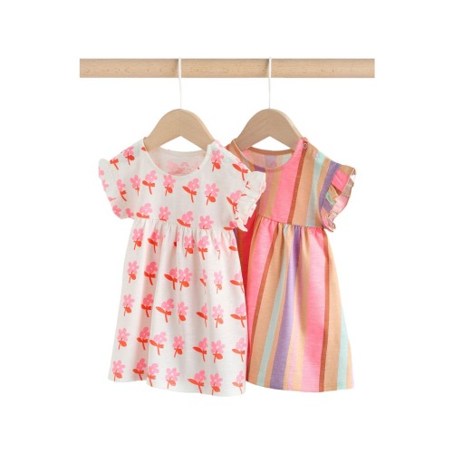Kids' Assorted 2-Pack Cotton Jersey Dresses