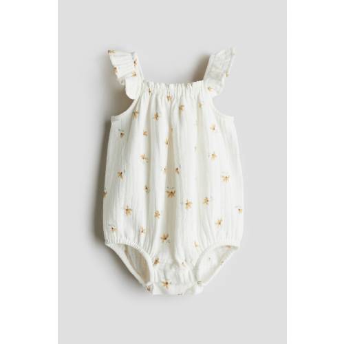 PATTERNED MUSLIN ROMPER SUIT